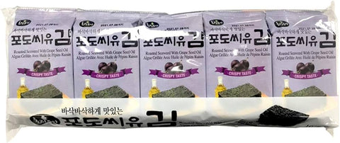 Choripdong Korean Roasted Seaweed Snack with Grape Seed Oil