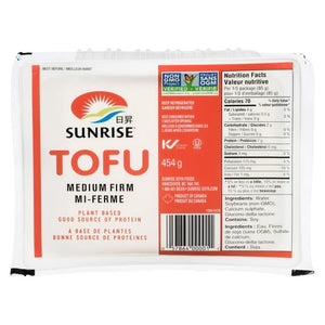 Sunrise Soya Foods Sunrise Medium Firm Tofu, 454 g