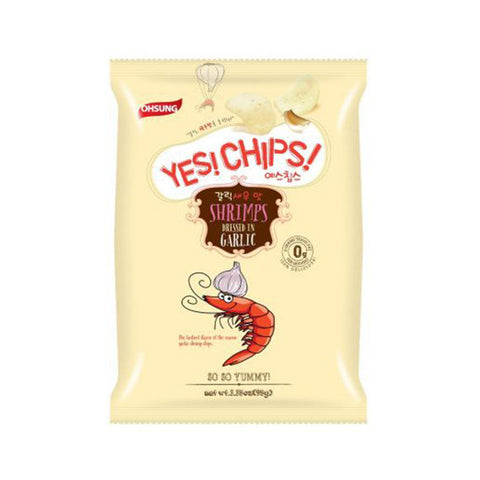 Ohsung Yes Chips (Shrimps Dressed In Garlic) 95G