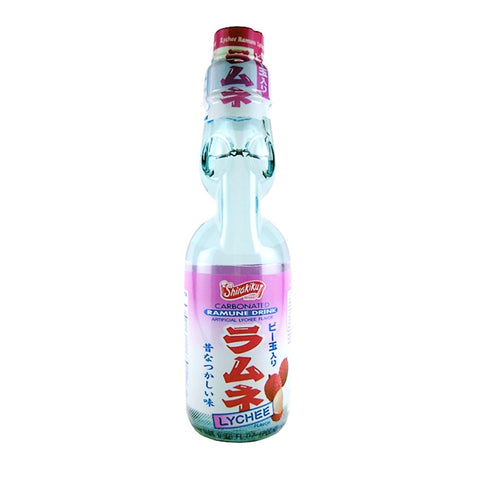 Shirakiku Carbonated Ramune Drink - Lychee 200ml