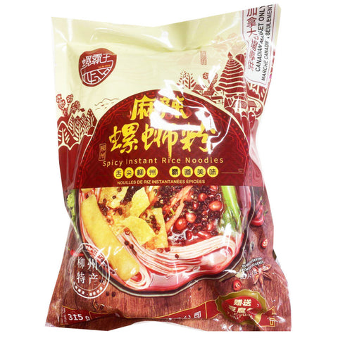 螺霸王麻辣味螺蛳粉 Lo King Snails Rice Noodles Spicy Flavoured 315g