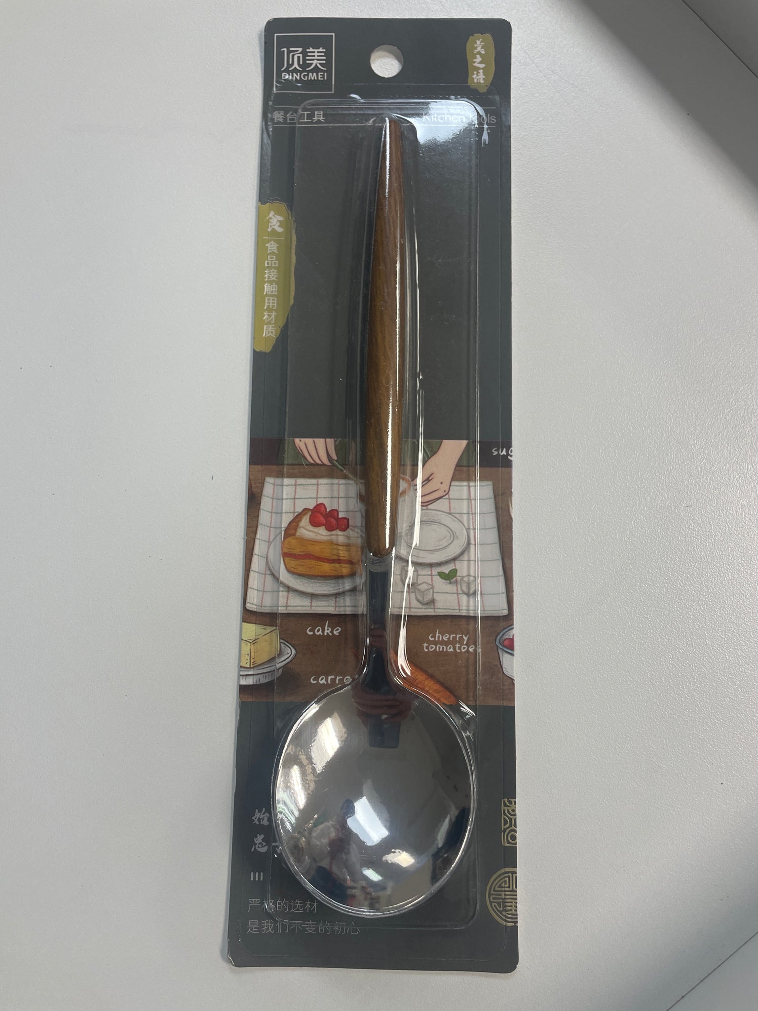 Spoon S/S With Wood Handle 頂美木柄鋼勺 180PC/CS