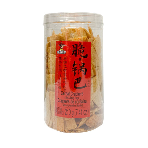 无名小卒 脆锅巴麻辣 WMXZ cereal crackers spicy 210g