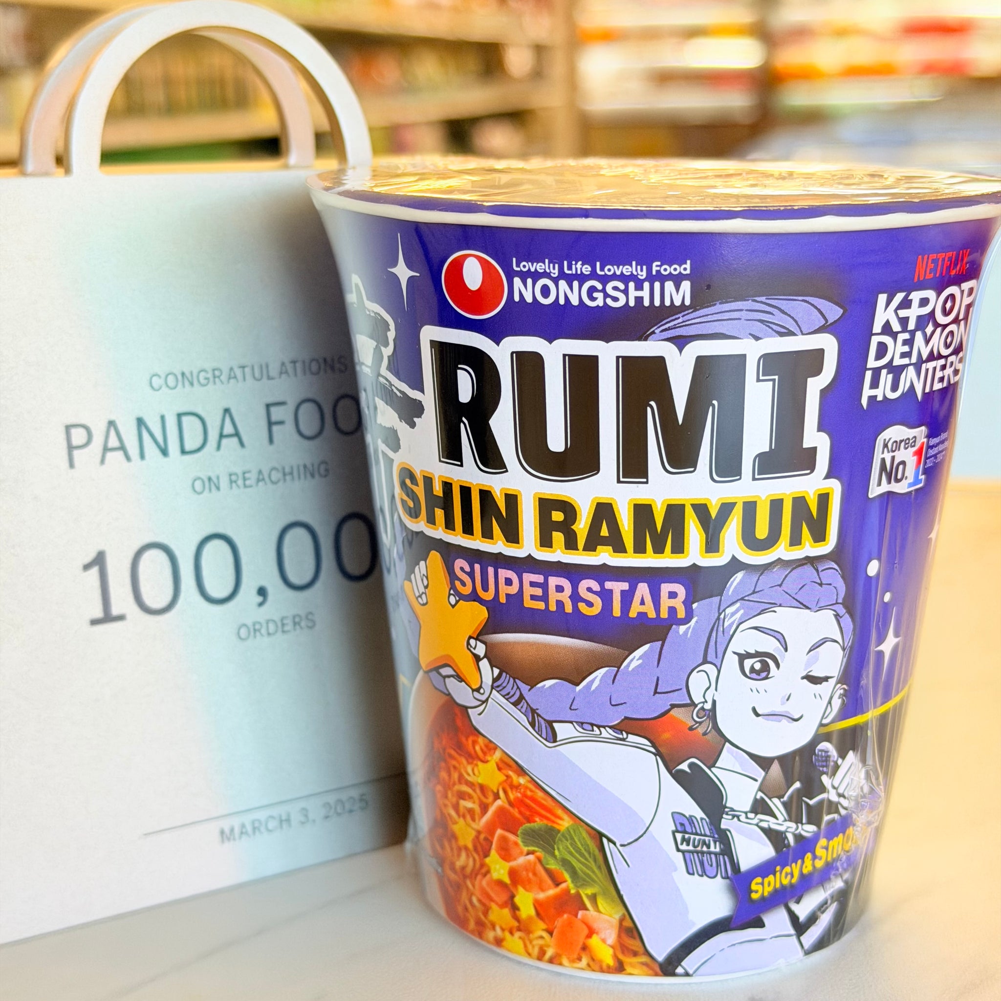 Nongshim Rumi Shin Ramyun Superstar Cup - K-Pop Demon Hunters Edition ...