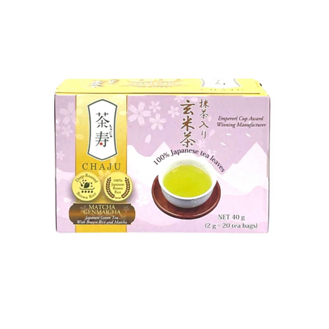 GENMAICHA GREEN TEA WITH MATCHA 20P CHAJU - 40G