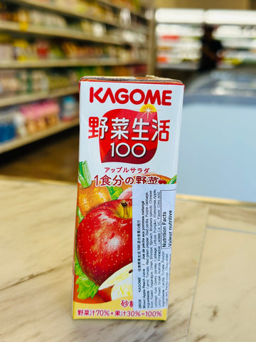 KAGOME Vegetable 100 Mixed Apple Peach