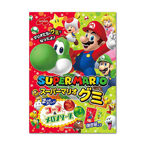 诺贝尔超级马里奥可乐密瓜软糖 NOBEL Super Mario Gummy Cola Melon Flavor 85g