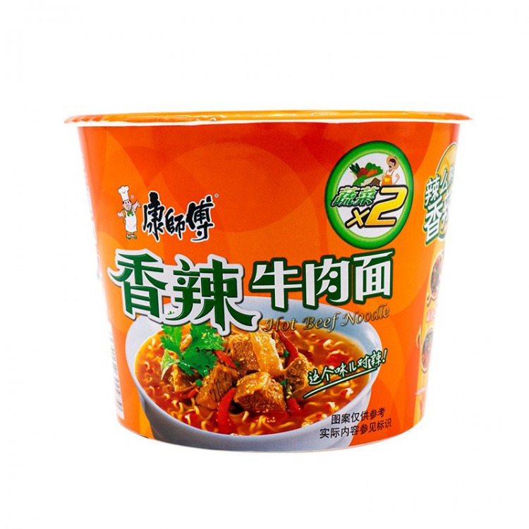 康师傅 香辣牛肉味杯面 KSF Hot&Spicy Artificial Beef Flavour 108g