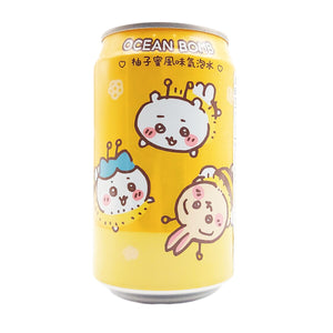 Ocean bomb Chiikawa pomelo honey sparkling water 柚子蜜风味气泡水