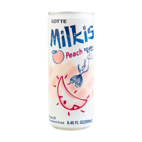 LOTTE 乐天 碳酸饮料 peach Milkis Carbonated Drink 250ml