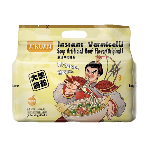 白家嗦粉大将原汤牛肉味粉 Baijia Beef Flavor Instant Vermicelli 400g