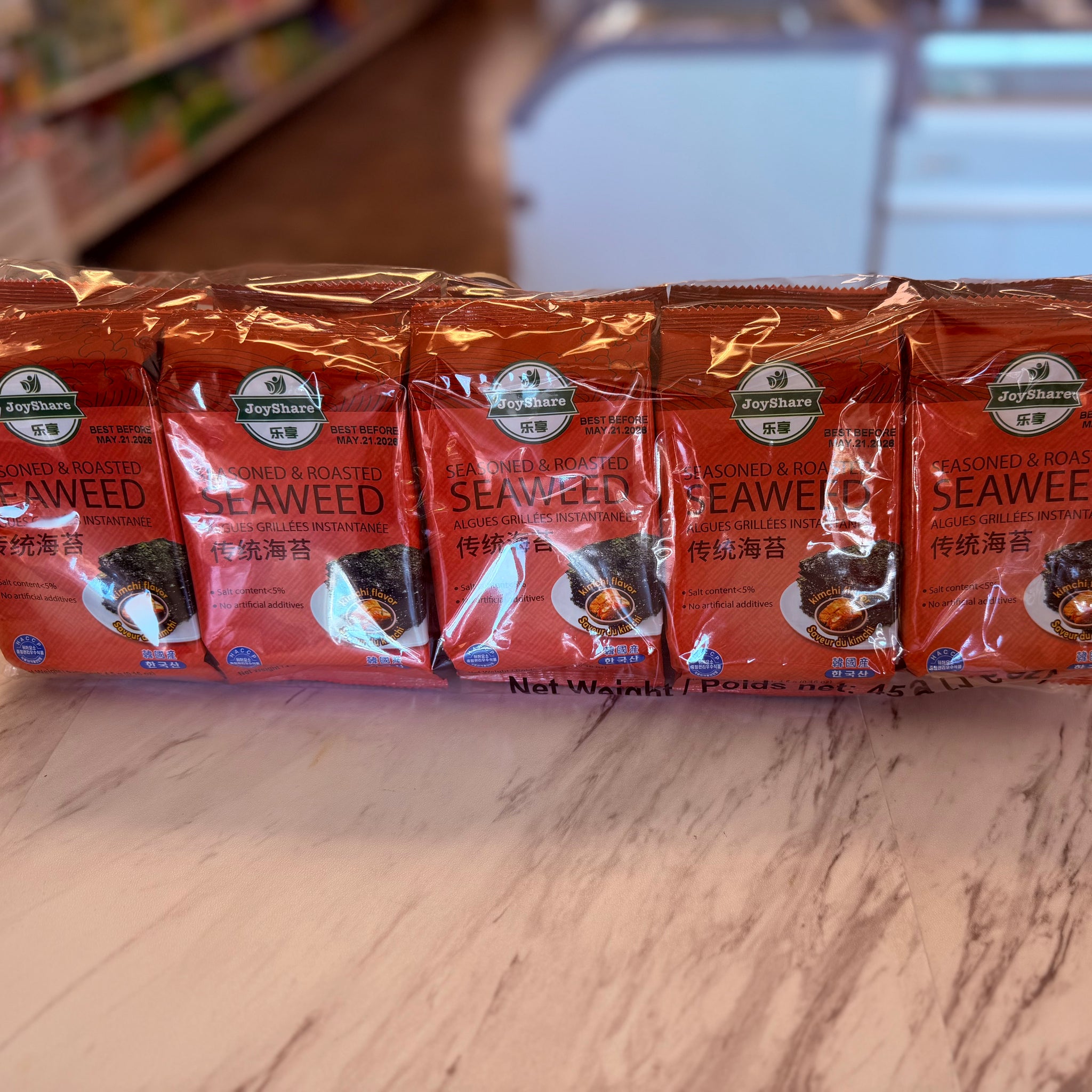 JoyShare Seasoned & Roasted Seaweed 传统海苔（原味）
