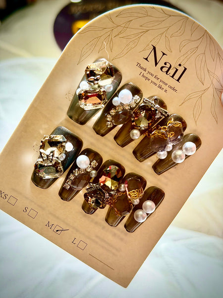 MORU Press On Nails long style