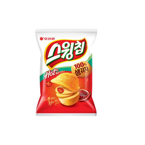 Orion Hot Ripple Potato Chips – Stir-fried Chili Flavor (60g)
