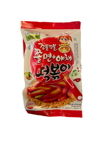 CHEWY NOODLE & VEGI TOPOKKI WITH SPICY SAUCE 604G