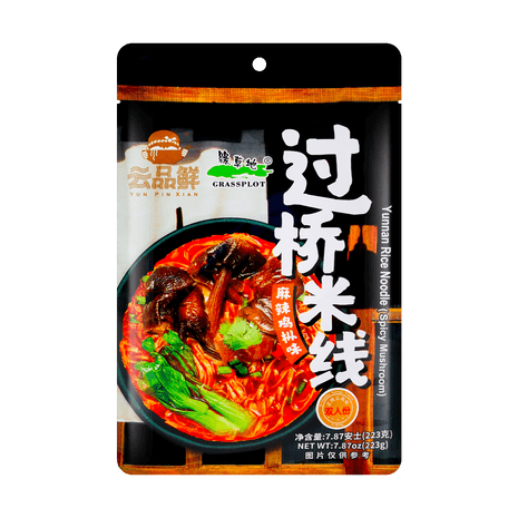 云品鲜 过桥米线 麻辣鸡味 instant rice noodle spicy flavor 220g