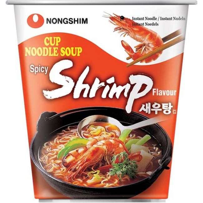农心辣虾乌冬杯面 Nongshim spicy noodlr soup 67g