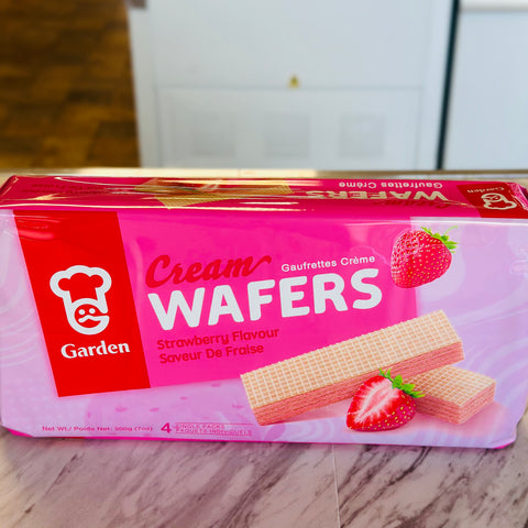 Garden Cream Wafers Strawberry Flavour 200g