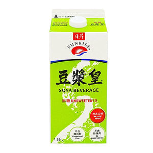 日昇 豆浆皇无糖Sunrise soya beverage unsweetened 1.89L