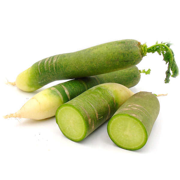 新鲜绿萝卜 称重 Fresh Green radish by weight