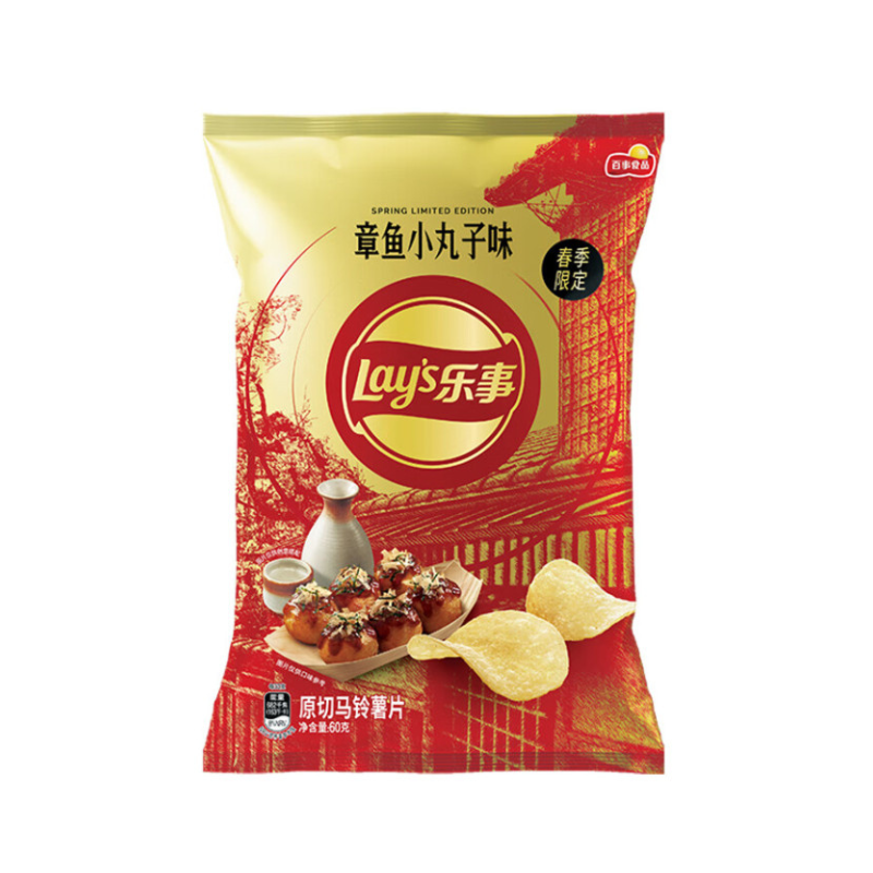 Lay's potato chips takoyaki flavor 60g