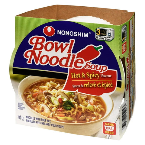 Nongshim Bowl noodle soup hot & spicy 86g