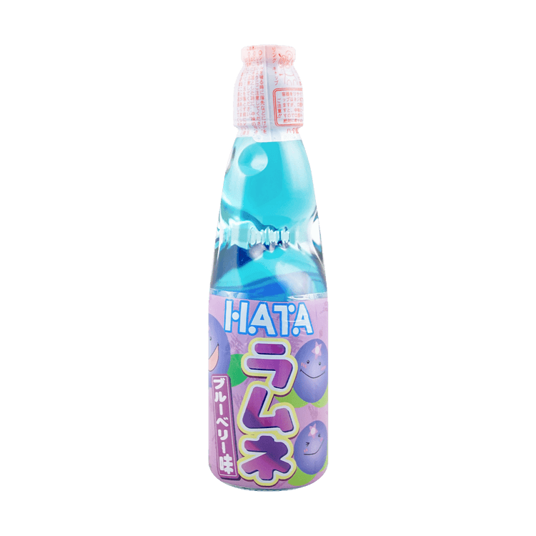 日本弹珠汽水 碳酸饮料 HATA 蓝莓味 200ml