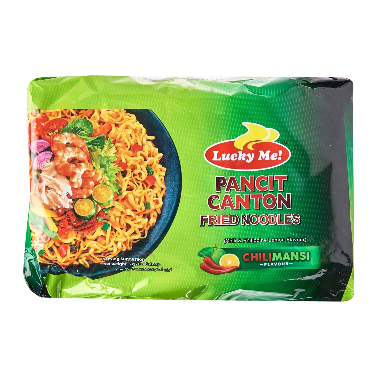 菲律宾速食面辣味 LuckyMe pancit canton chow mein ss 60g*6