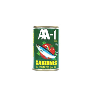 AA-1 Sardines In Tomato Sauce 155g /AA-1番茄沙丁鱼罐头/绿 155g