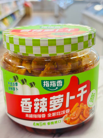 Zhizhixiang Pickled Spicy Radish 指指香香辣萝卜干 – 500g