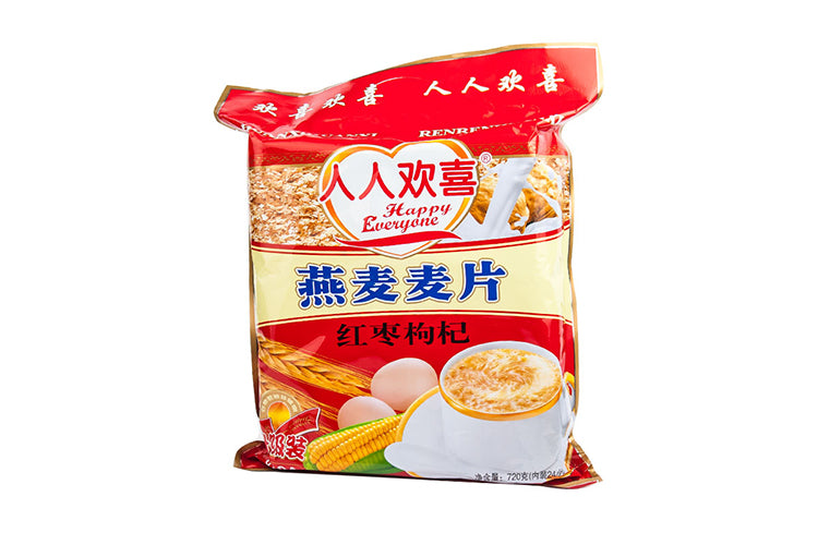 Happy Every One Oats Cereal Red Jujube Wolfberry 720g 红枣枸杞燕麦片