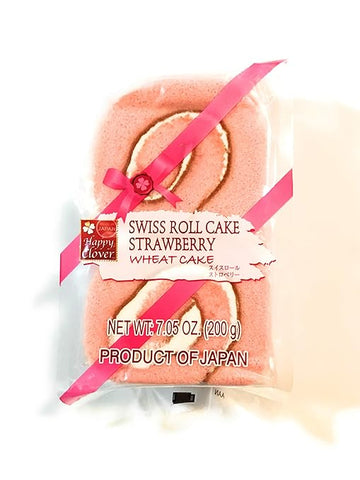 Happy Clover Swiss Roll Cake (Strawberry)7.05 Oz