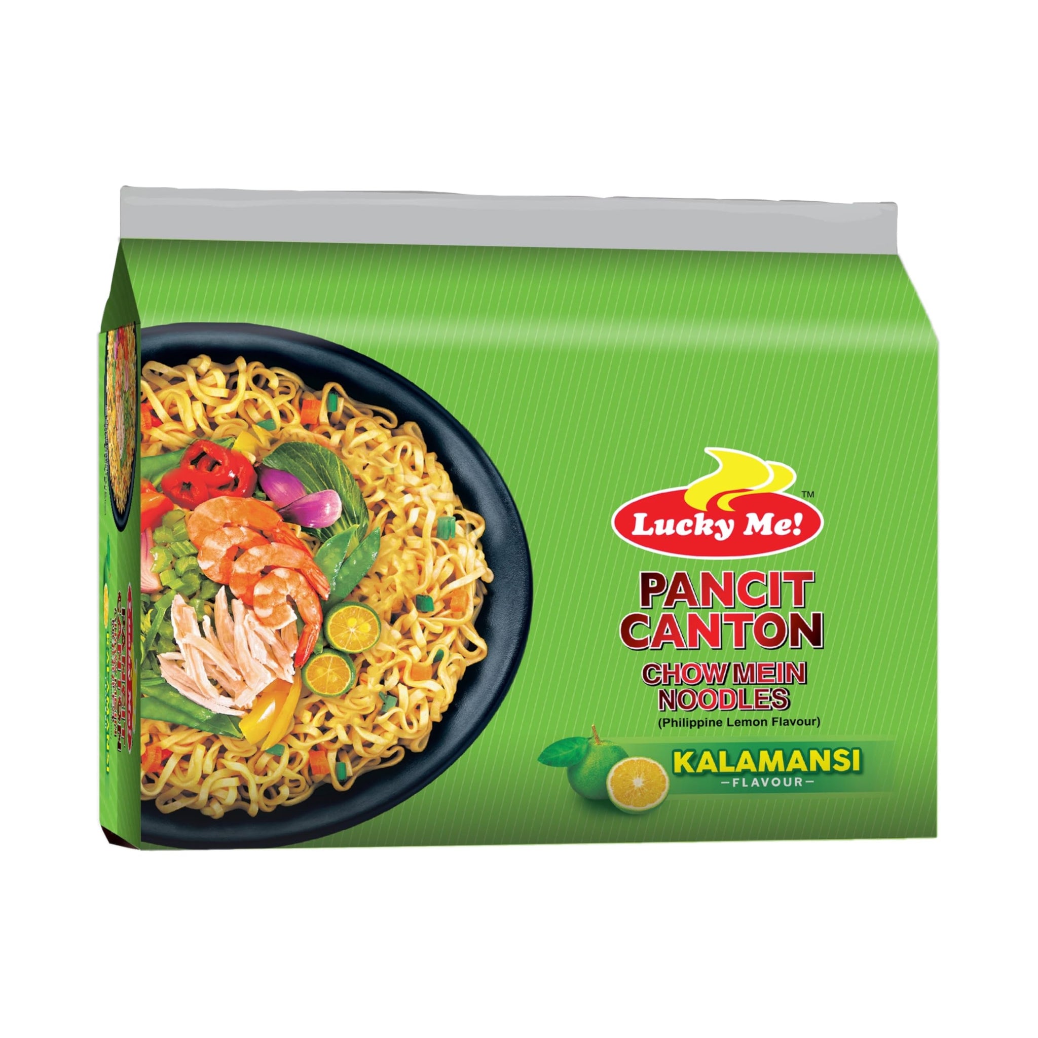 LUCKY ME Pancit conton chow mein noodles kalamansi lemon 60g*6