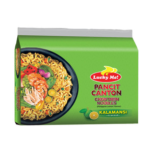 LUCKY ME Pancit conton chow mein noodles kalamansi lemon 60g*6
