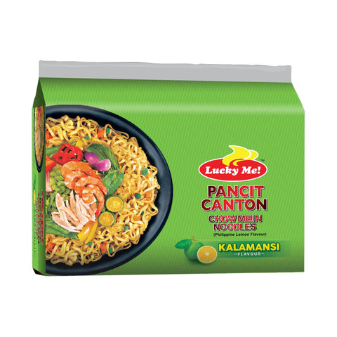 LUCKY ME Pancit conton chow mein noodles kalamansi lemon 60g*6
