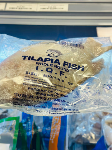 Tilapia fish whole round 1pc