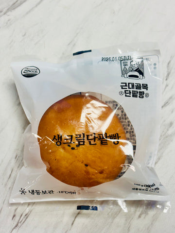 생크림 단팥빵Frozen bread red bean & cream flavored 140g