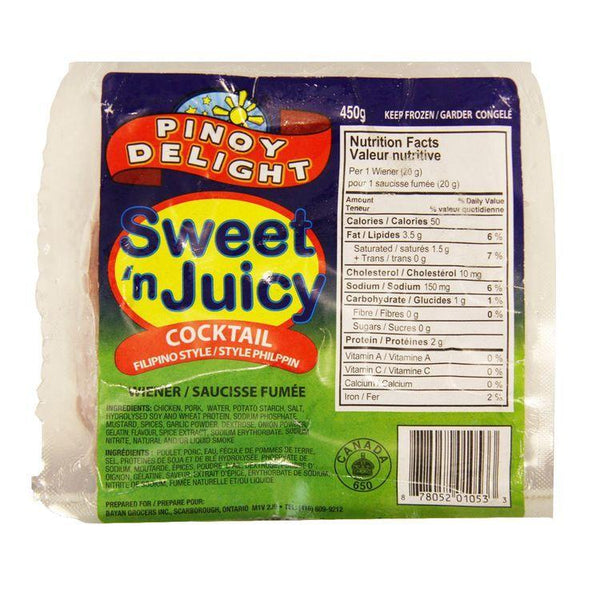 Pinoy Delight Sweet n Juicy Wiener Cocktail 450g