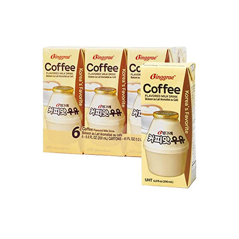 Ginggrae coffee flavored drink 韩国咖啡牛奶  6x200m