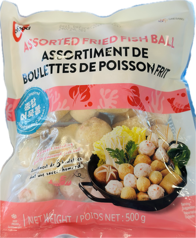 O food ASSORTED FRIED FISH BALL 韩国混合鱼丸