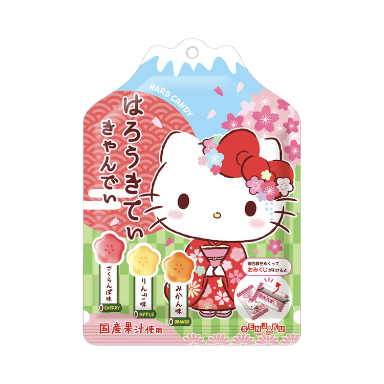 扇雀饴凯蒂猫水果糖 SENJAKU Hello Kitty Fruit Candy 65g