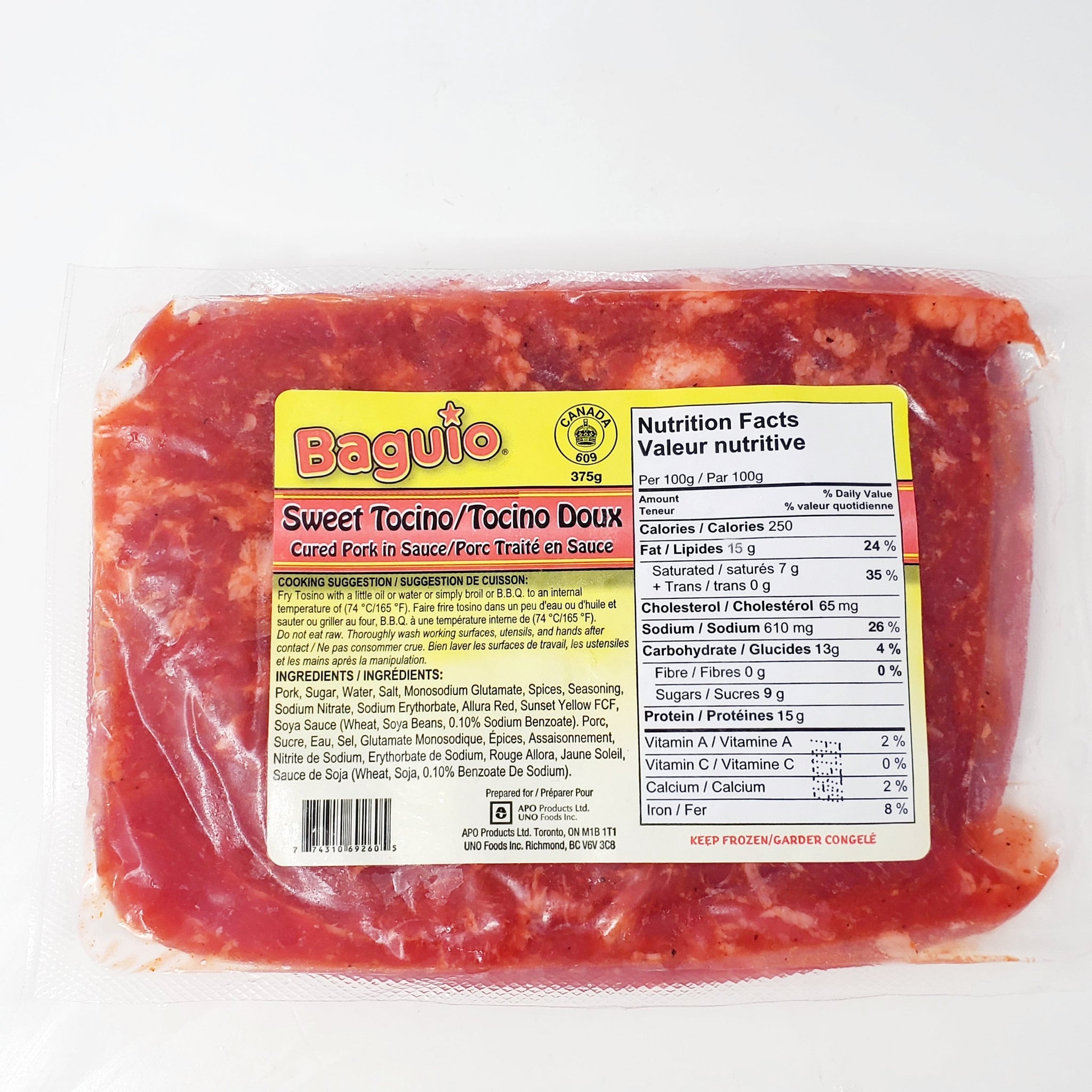 baguio sweet tocino 375g