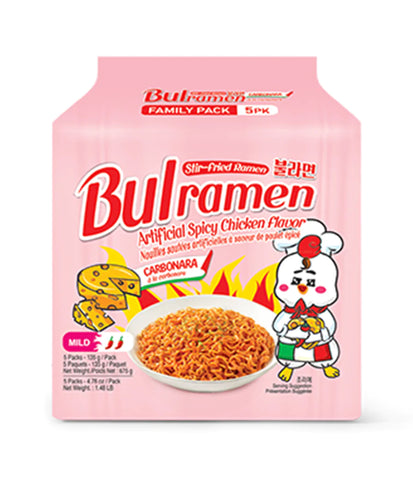 Bulramen – Spicy Chicken Stir-Fried Ramen (Carbonara) 5x135g