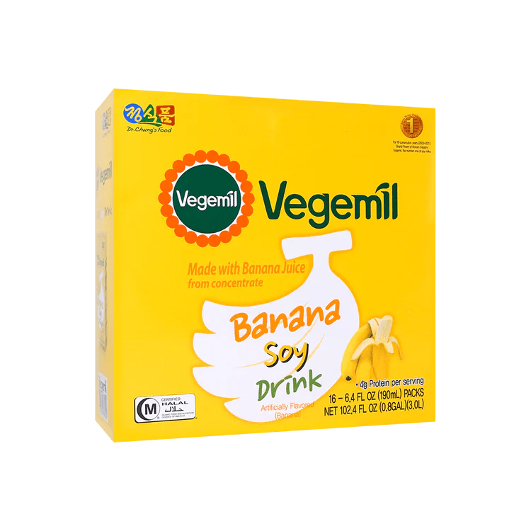 Vegemil Banana Soymilk 1024ml (16×190ml)