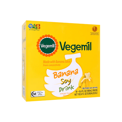 Vegemil Banana Soymilk 1024ml (16×190ml)