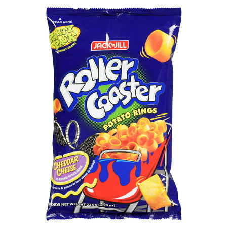 Jack n Jill roller coaster potato rings cheddar cheese flavor