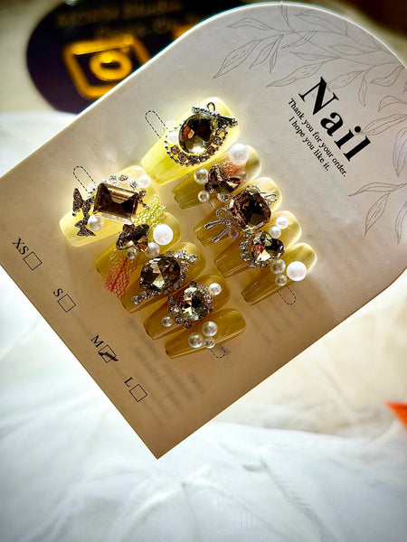 MORU Press On Nails long style