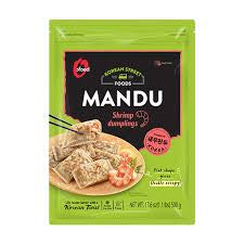 Korean street mandu kimchi dumping