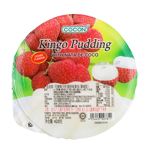 Cocon kingo pudding with nata de coco lychee flavour 420g