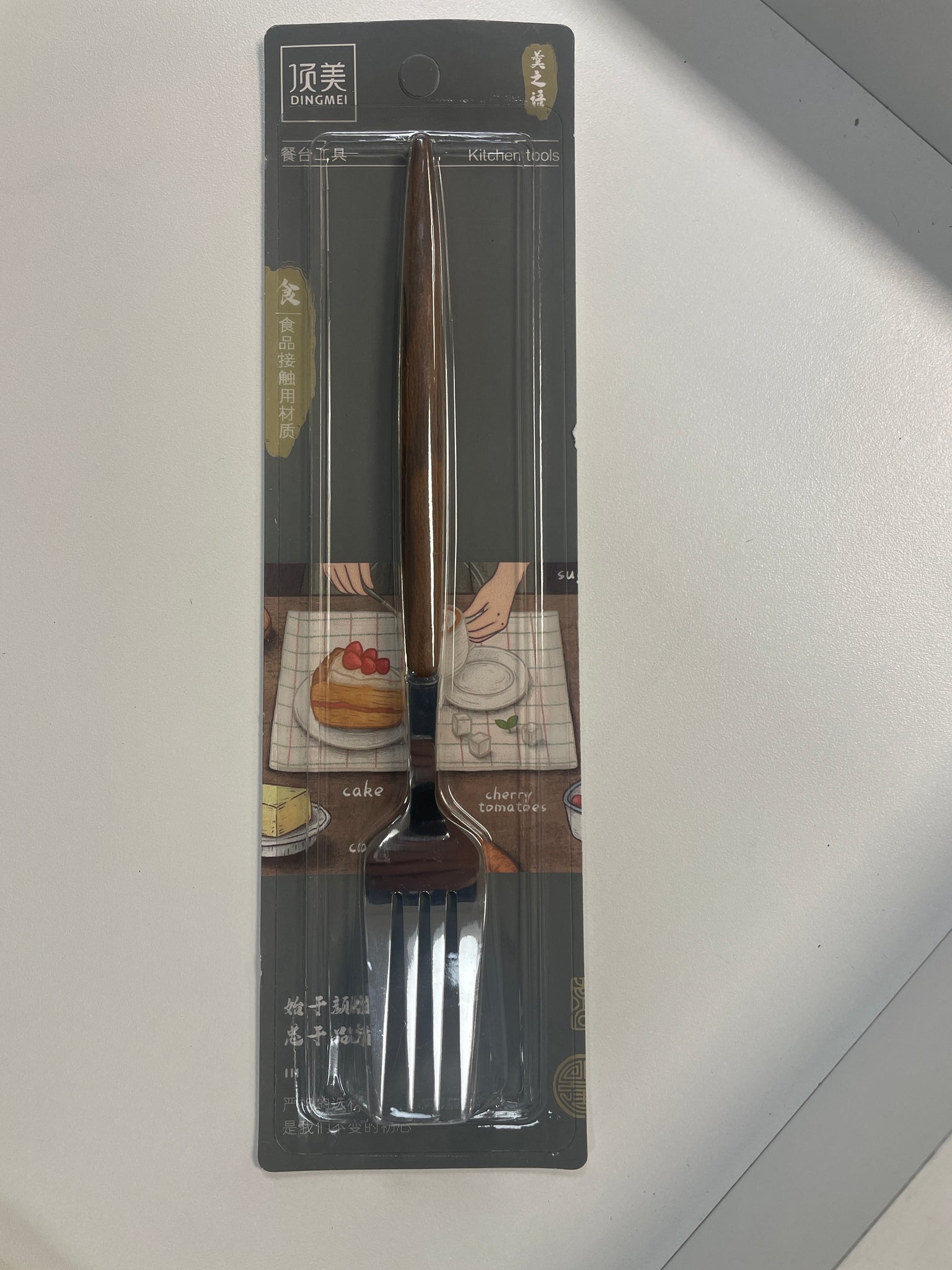 Fork S/S With Wood Handle 頂美木柄鋼叉 180PC/CS